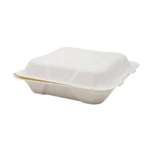 Eco-Craze - 8x8 Bagasse Clamshell Container