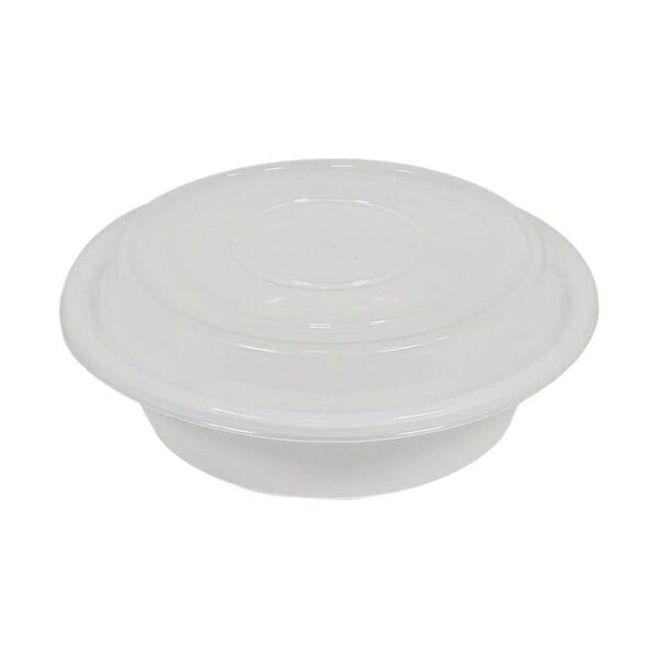 Value+ - 6" Plastic Container Sets Round - White - 918W