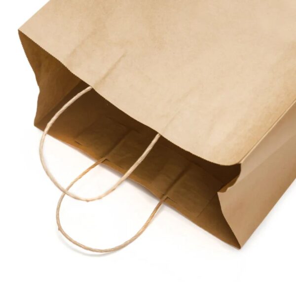 Prime Bags - Delta - Self Adhesive Paper Bags with Twisted Handles - 13x7x13 - Image 3