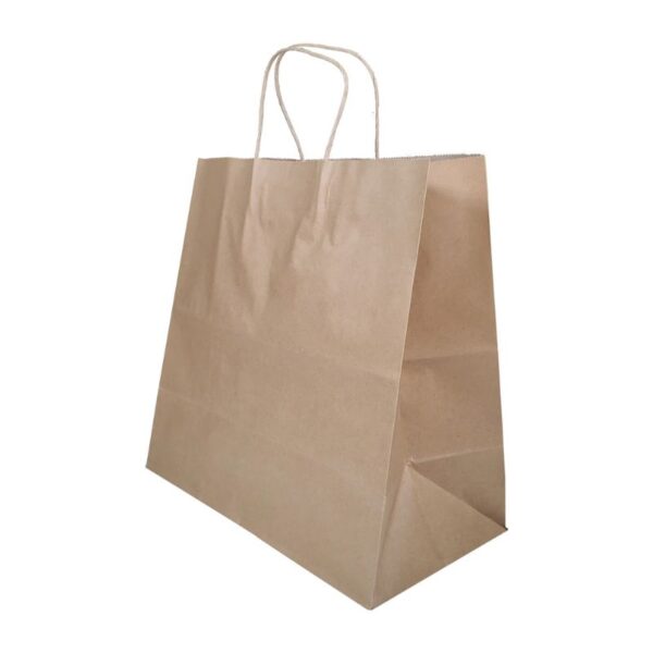 Prime Bags - Delta - Self Adhesive Paper Bags with Twisted Handles - 13x7x13 - Image 2