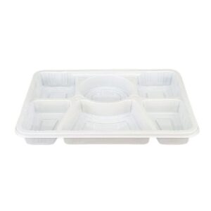 6 Compartment - Thali Tray - 50 ct