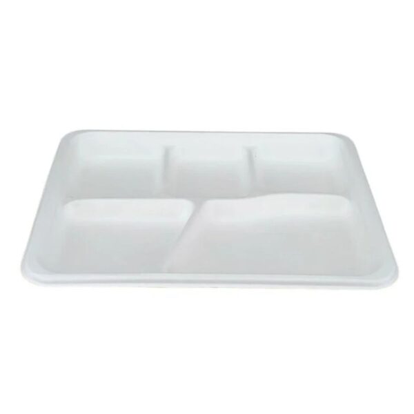 Eco-Craze - Bagasse - 5 Compatment Plate