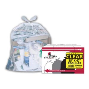 Spartano - Garbage Bags - Regular - Clear - 35"x47"